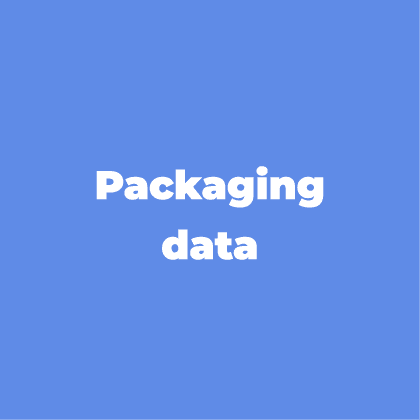 Packaging data