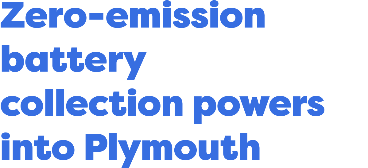 Zero emission battery collection powers into Plymouth