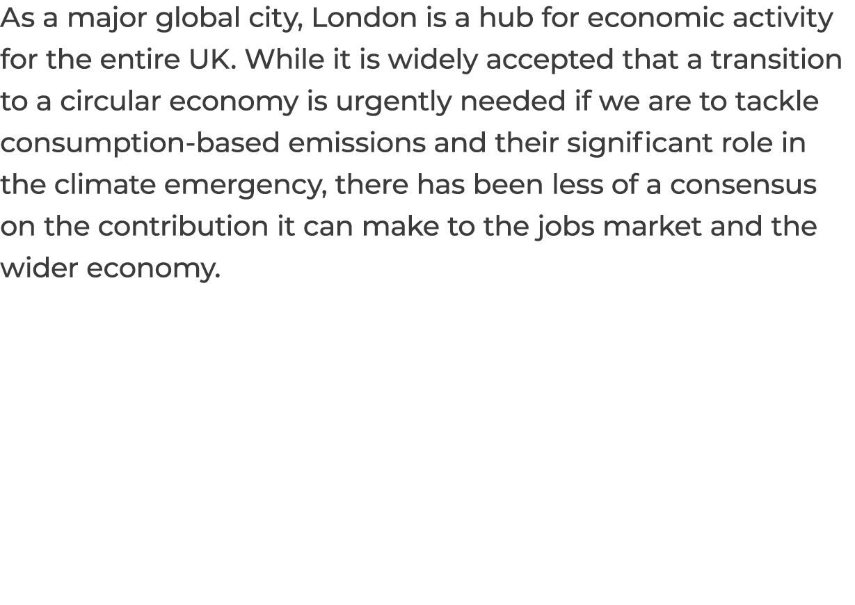 As a major global city, London is a hub for economic activity for the entire UK. While it is widely accepted that a t...