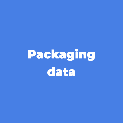 Packaging data