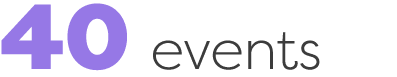 40 events